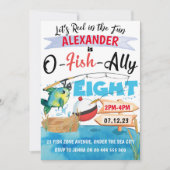 O-Fish-Ally Acht Gevist 8e Verjaardagsjongen Kaart (Voorkant)