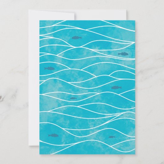 O-Fish-Ally Acht Gevist 8e Verjaardagsjongen Kaart (Achterkant)