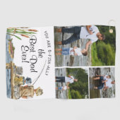 O-Fish-Ally De beste vader | 3 Foto Vissende handd Golfhanddoek (Horizontaal)