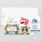 O-Fish-Ally De Grote Verjaardag Uitnodiging (Voorkant / Achterkant)