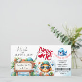 O-Fish-Ally De Grote Verjaardag Uitnodiging (Staand voorkant)