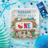 O-Fish-Ally De Grote Vist Verjaardag Papieren Bordje (Feest)