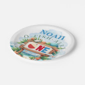 O-Fish-Ally De Grote Vist Verjaardag Papieren Bordje (Gekanteld)