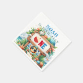 O-Fish-Ally De Grote Vist Verjaardag Servet (Hoek)