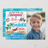 O-Fish-Ally Drie Geviste 3e Verjaardag Foto Kaart (Voorkant / Achterkant)