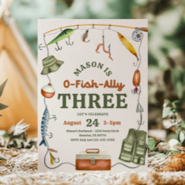 O-Fish-Ally Drie Verjaardag Uitnodiging