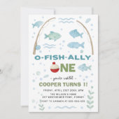 O-Fish-Ally Een 1e Verjaardag Kaart (Voorkant)