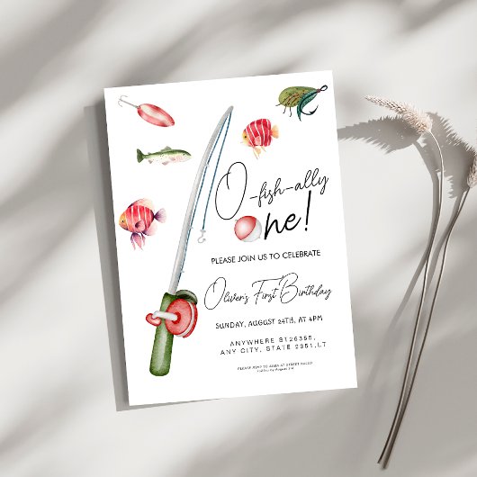 O Fish Ally Een 1e verjaardag Kaart