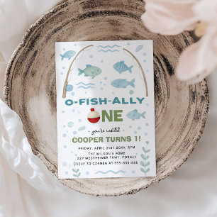 O-Fish-Ally Een 1e Verjaardag Kaart