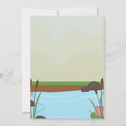 O-Fish-Ally Een 1e verjaardagsfeestje Kaart (Achterkant)