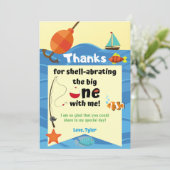 O-Fish-ally één bedankje Bedankkaart (Staand voorkant)