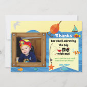 O-Fish-ally één foto bedankkaart (Voorkant)