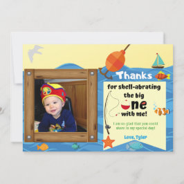 O-Fish-ally Eén Foto Bedankt Kaart