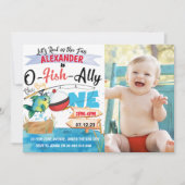 O-Fish-Ally Een foto Verjaardag Vist 1e Kaart (Voorkant)