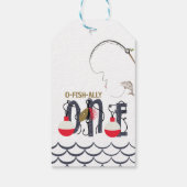 O-Fish-ally Een Gevist Verjaardagsfeestje Cadeaulabel (Achterkant)