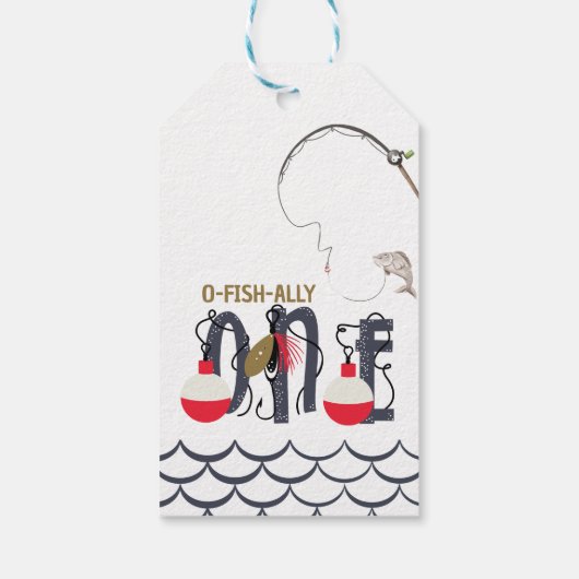 O-Fish-ally Een Gevist Verjaardagsfeestje Cadeaulabel (Achterkant)