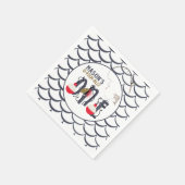 O-Fish-ally Een Gevist verjaardagsfeestje Servet (Hoek)