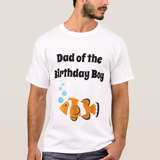 O-Fish-ally Een Verjaardagsfeestje Papa T-shirt (Voorkant)