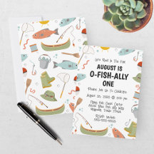 O-Fish-Ally Eén Vis Kinderen 1e Verjaardag