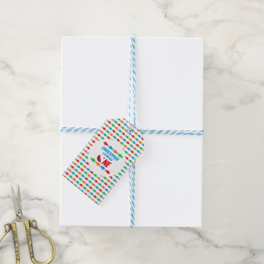 O-Fish-Ally Eén Visserij 1e Verjaardag Cadeaulabel (Met Touw)