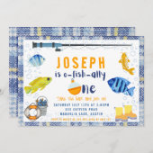 O Fish Ally Eén Vist 1e verjaardag Kaart (Voorkant / Achterkant)