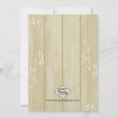 O-FISH-ALLY Fishing Baby Shower Invitation - Tan Kaart (Achterkant)