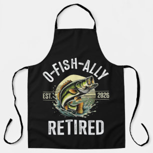 O-Fish-Ally Gepensioneerd 2026 Visser Vissen Schort