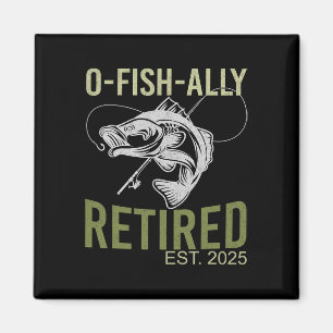 O-fish-ally Gepensioneerd Geschat 2025 Visser Viss Magneet