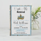 O-Fish-Ally Gepensioneerd Grappig Visser Pensioen Kaart (Staand voorkant)