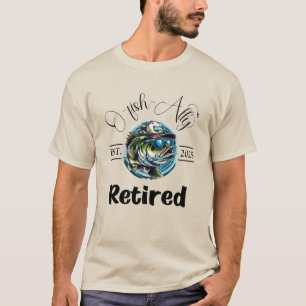 O-Fish-Ally Gepensioneerde bas vissen T-shirt