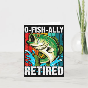 O-fish-ally gepensioneerde vader visserij grap kaart