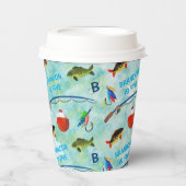 O-Fish-ally, Gevist jongetje 1e verjaardag Papieren Bekers (Voorkant)