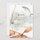 O-Fish-Ally Gevist thema 40ste verjaardagsfeest Kaart (Voorkant)