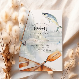 O-Fish-Ally Gevist verjaardagsfeestje Kaart