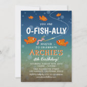 O-Fish-Ally Kinder Geviste themafeest Kaart (Voorkant)