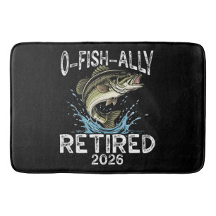 O-Fish-Ally Met Pensioen 2026 Humor Grappig Badmat
