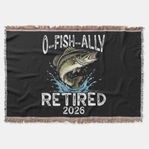 O-Fish-Ally Met Pensioen 2026 Humor Grappig Deken