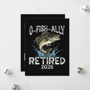O-Fish-Ally Met Pensioen 2026 Humor Grappig Feestdagenkaart