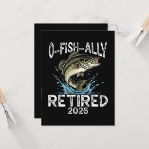 O-Fish-Ally Met Pensioen 2026 Humor Grappig Kaart