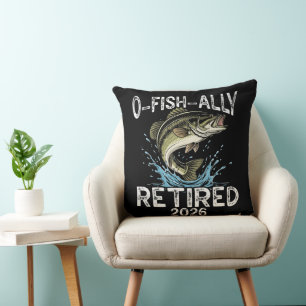O-Fish-Ally Met Pensioen 2026 Humor Grappig Kussen