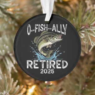 O-Fish-Ally Met Pensioen 2026 Humor Grappig Ornament