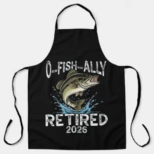 O-Fish-Ally Met Pensioen 2026 Humor Grappig Schort