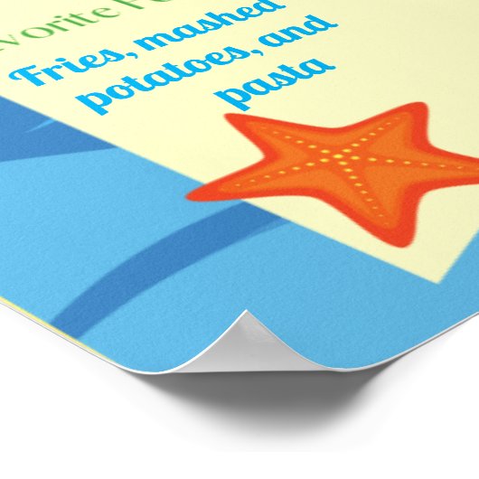 O-Fish-ally One 1st Birthday Milestone Poster (Hoek)