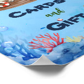 O-fish-ally One Fishing 1st Birthday Sign Poster (Hoek)