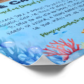 O-fish-ally One Fishing Birthday Time Capsule Sign Poster (Hoek)