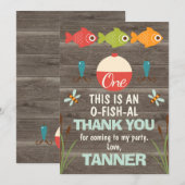 O-Fish-Ally One Gevist Dank u kaart (Voorkant / Achterkant)