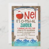 O fish ally one jarig party uitnodiging (Voorkant)