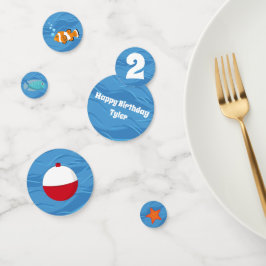 O-Fish-ally One Party Confetti tafeldecor