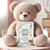 O-Fish-Ally One Rustic Vist eerste verjaardag Kaart