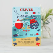 O-Fish-ally One uitnodiging (Staand voorkant)